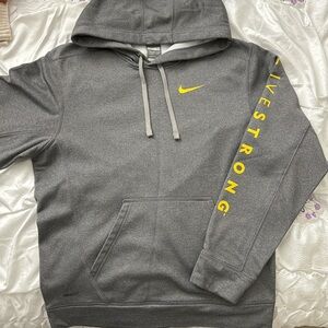 Nike FIT THERMA livestrong gray hoodie